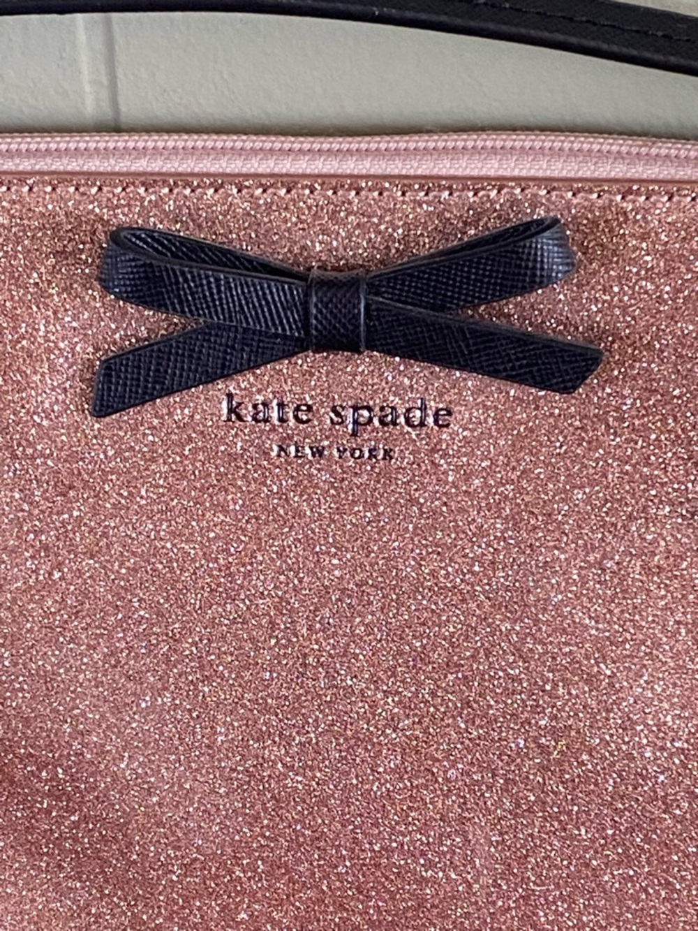 Kate Spade Mavis Street Amy Glitter Crossbody, Rose Gold NWT - Picture 8 of 8